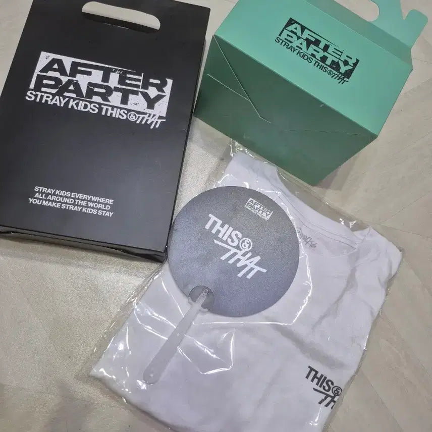 [BUNJANG] Stray Kids After Party T-Shirt Bundle Set / 스트레이키즈 스키즈 애프터파티 역조공 양도