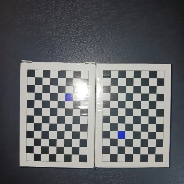 [BUNJANG] Anivone Blue Checkerboard Playing Cards Magic Cards (Set of 2) / 애니원 블루 체커보드 플레잉카드 마술카드 2개