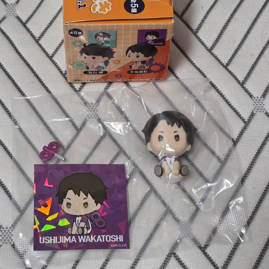[BUNJANG] Haikyuu!! Wakatoshi Ushijima Petatto Wind-up Figure / 하이큐 페탓토 태엽 우시지마