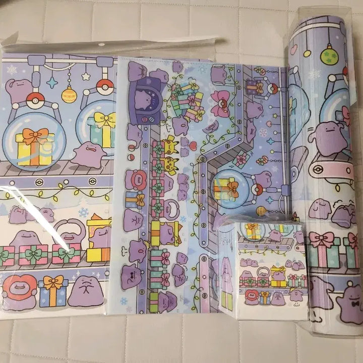 [BUNJANG] Pokemon Metamon Collection Deck Case Desk Mat Clear File Album Binder Postcard Set / 포켓몬스터 팝업 메타몽 컬렉션 앨범 덱케이스 데스크매트 클리어파일