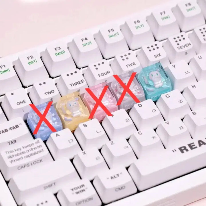 [BUNJANG] PLAVE MMMM BABY M MimiMu Mwa Myami Resin Keycap / 플레이브 MMMM BABY 므메미무 레진키캡 뫄 먀미