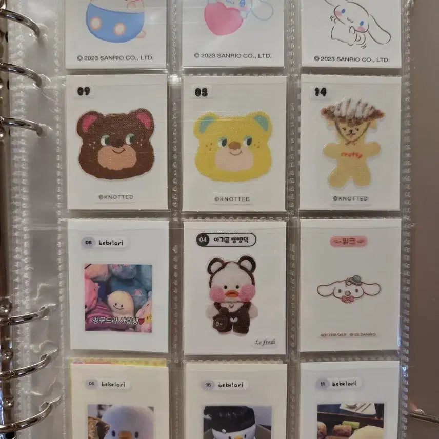 [BUNJANG] Sanrio BreadDuck Nosed Nosed Duck Cinnamonroll POB Bundle Set / 띠부씰일괄 산리오 빵빵덕 노티드 베베오리 시나모롤