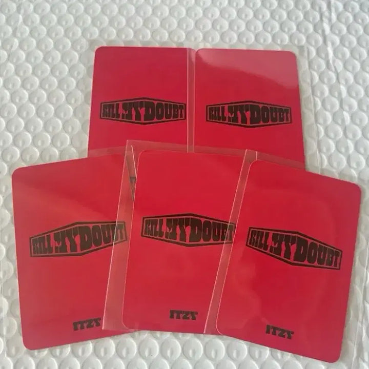 [BUNJANG] ITZY Kill My Doubt Aladdin Lucky Draw Photocard Set / Itzy kill my doubt 알라딘 특전 포카 5장