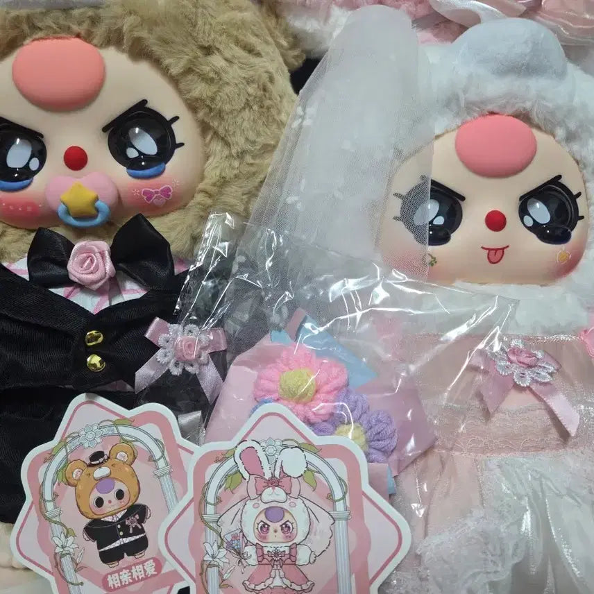 [BUNJANG] Beth Wedding Groom &amp; Bride Doll Set / 베스 웨딩  신랑신부