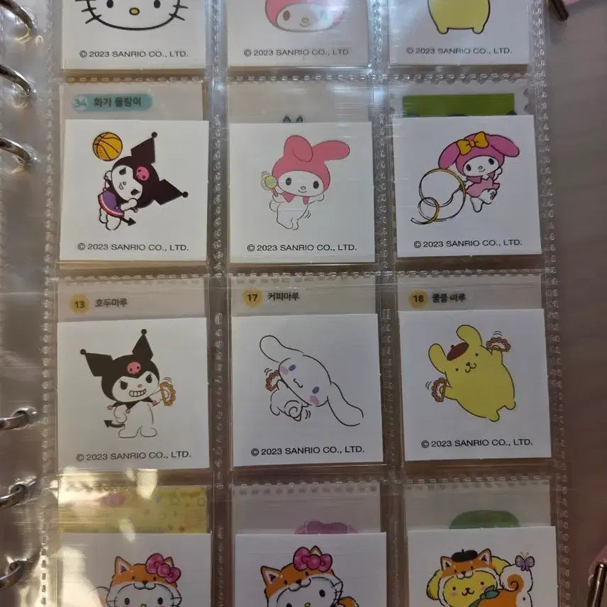 [BUNJANG] Sanrio Bundle Sticker Set (Cinnamoroll, Kuromi, Pompompurin, Hello Kitty) / 산리오일괄 띠부씰 산리오씰 시나모롤 스티커 쿠로미 폼폼푸린 헬로키티