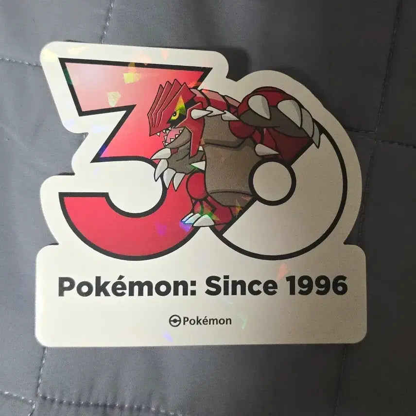 [BUNJANG] Pokemon 30th Anniversary Groudon Sticker / 포켓몬 30주년 스티커 그란돈