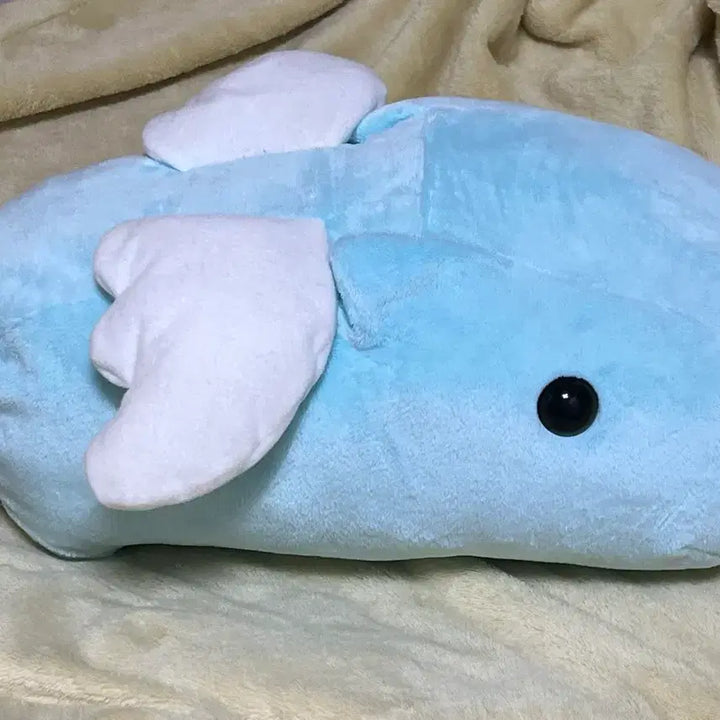 [BUNJANG] Angel Capybara Large Plush Toy / 천사 카피바라상 대형 날개 10주년 하늘 파랑