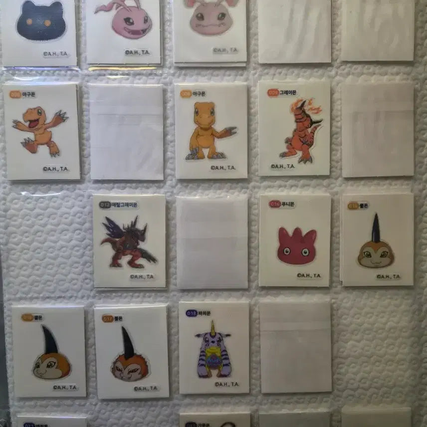 [BUNJANG] Digimon Digital Monsters Stickers Bundle (Approx. 162 pcs) / 디지몬 띠부씰 일괄 162장 가량 일괄 및 개별판매