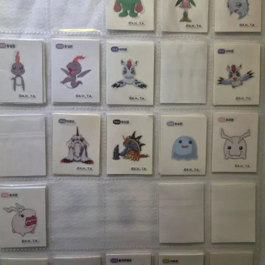 [BUNJANG] Digimon Digital Monsters Stickers Bundle (Approx. 162 pcs) / 디지몬 띠부씰 일괄 162장 가량 일괄 및 개별판매