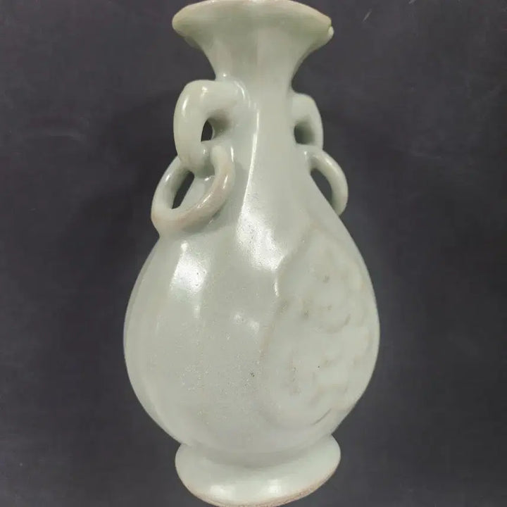 [BUNJANG] Yongcheon Kiln Celadon Vase with Ear Handles / 중국도자기            송~원 용천요 청유 관이병