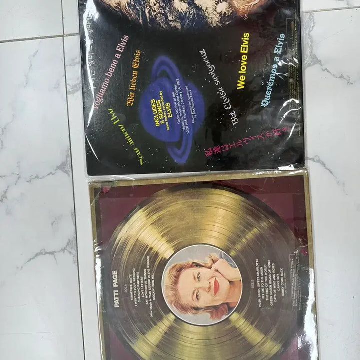 [BUNJANG] Elvis Presley &amp; Patti Page Vintage LP Bundle Set (Display Only) / 휘어진 인테리어 전시용 엘비스 프레슬리 패티 페이지 빈티지 LP 2장 일괄 팝니다