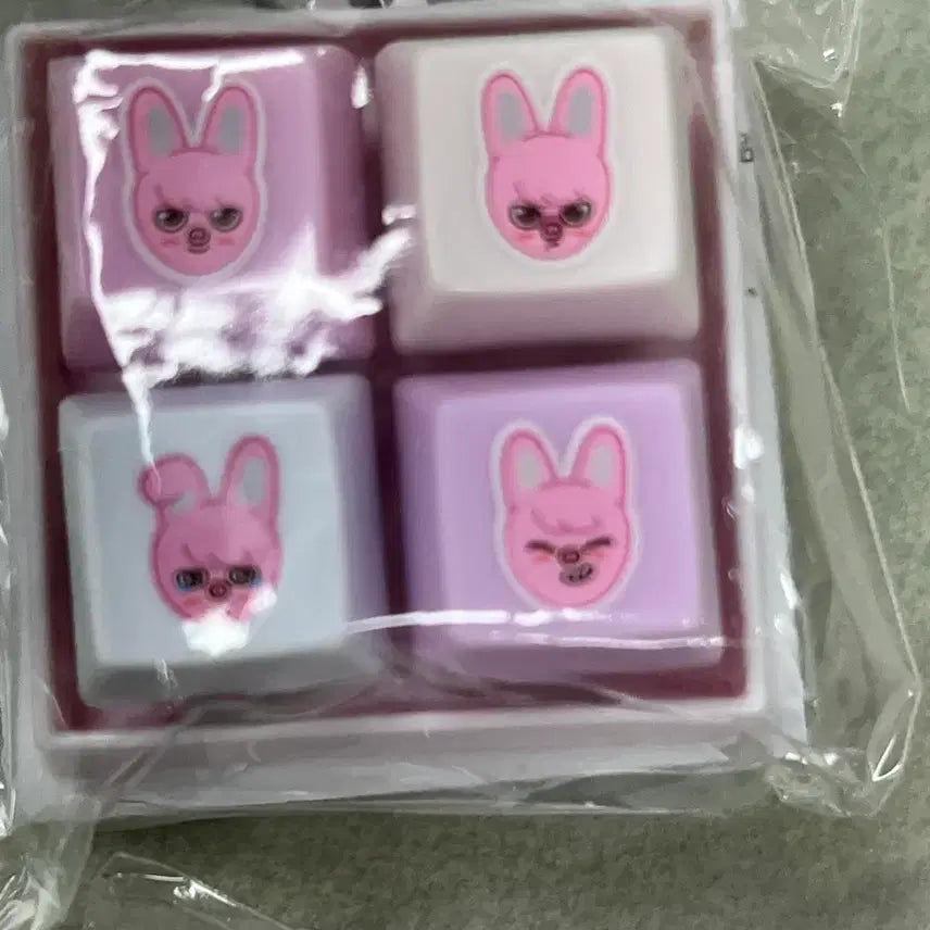 [BUNJANG] Japanese Keycap Piggy Ski-ju Keychain / 일본 키캡 키링 돼끼 스키주