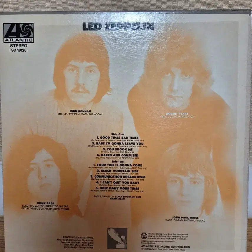 [BUNJANG] Led Zeppelin I US Pressing Vinyl Record / 레드제플린 1집 미국발매반