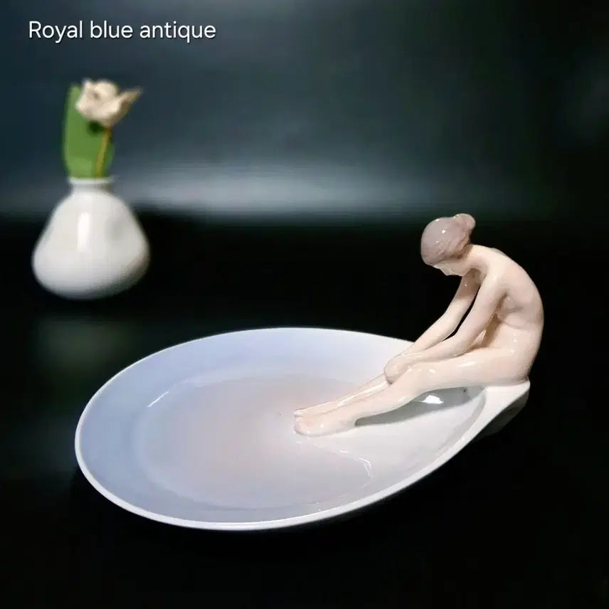 [BUNJANG] B&amp;G Copenhagen Meditation Figurine Plate / 덴마크 비엔지 코펜하겐 피겨린 접시