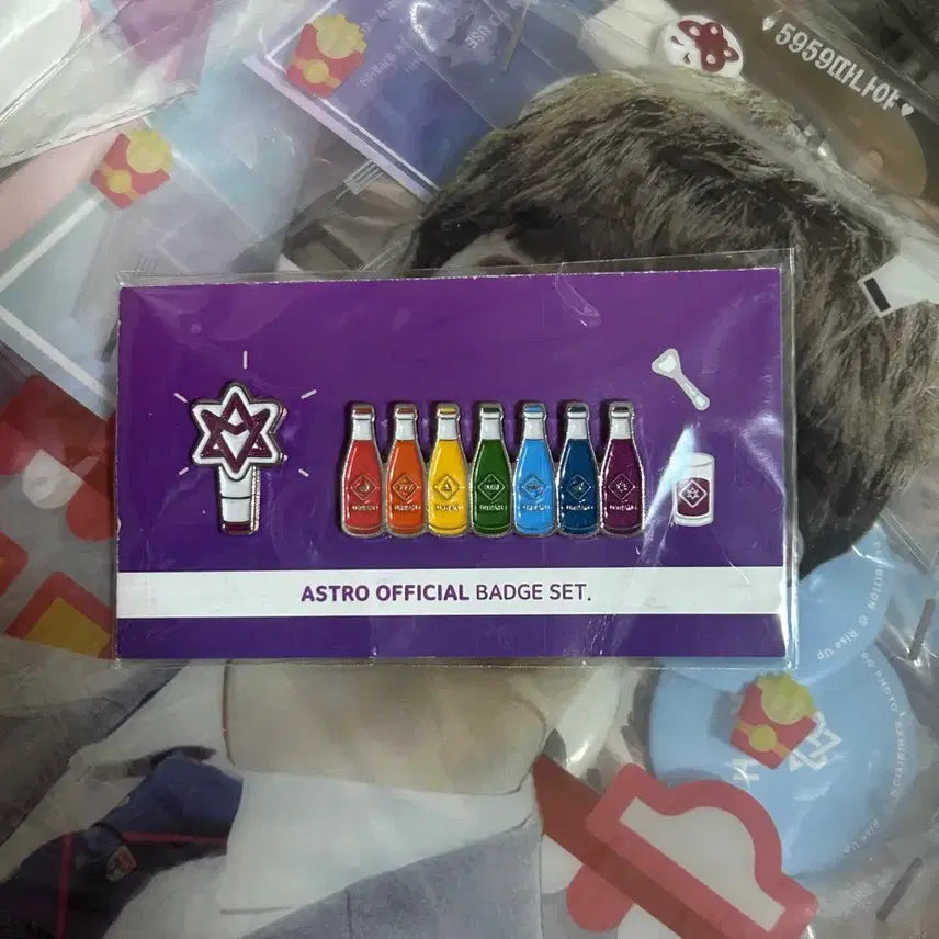 [BUNJANG] Astro Official Bong Bong Badge Set / 새상품)아스트로 공식 뱃지, 아스트로 로봉이 뱃지, 아스트로 뱃지