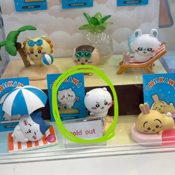 [BUNJANG] Miniso Chiikawa Summer Random Figure / 미니소 치이카와 여름 랜덤피규어 치이카와