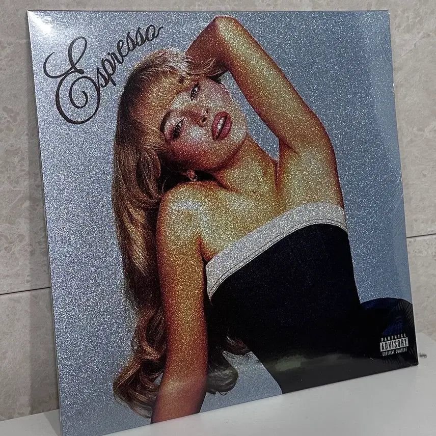 [BUNJANG] Sabrina Carpenter Espresso 2nd Anniversary Glitter Jacket Liquid Numbered Limited Edition LP / 오늘만할인당일출고) 사브리나 카펜터 lp espresso 글리터 자켓 리퀴드 넘버링 한정반