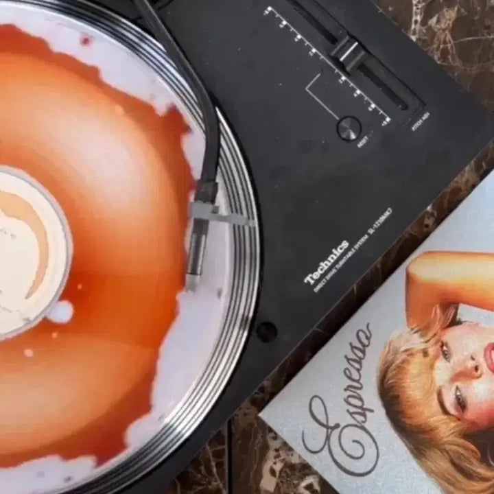 [BUNJANG] Sabrina Carpenter Espresso 2nd Anniversary Glitter Jacket Liquid Numbered Limited Edition LP / 오늘만할인당일출고) 사브리나 카펜터 lp espresso 글리터 자켓 리퀴드 넘버링 한정반