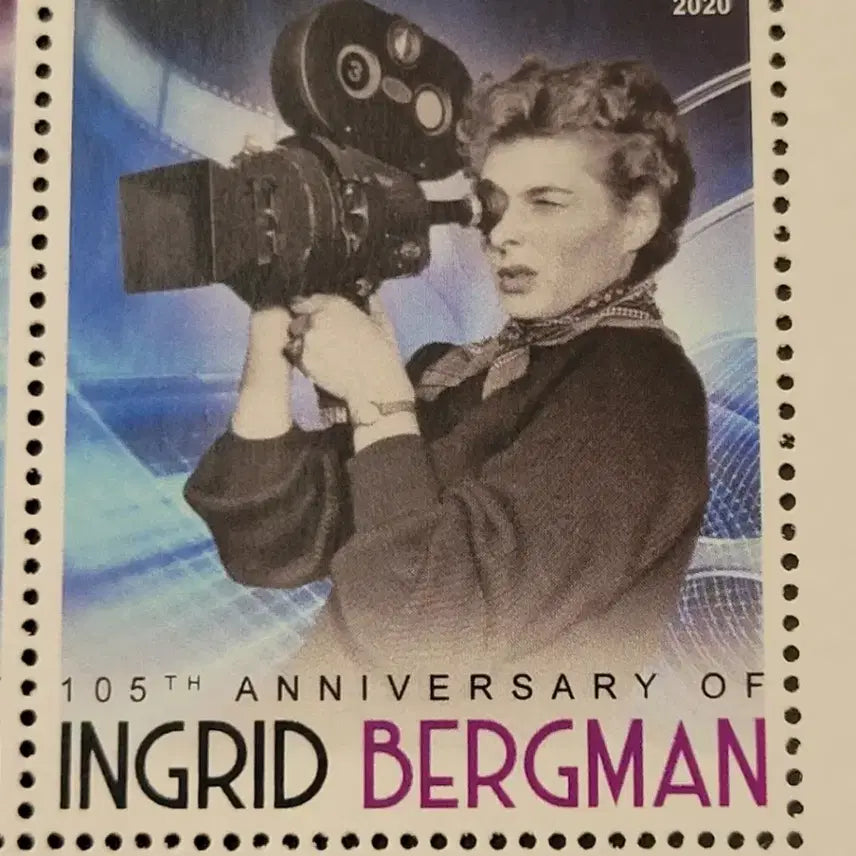 [BUNJANG] Ingrid Bergman 105th Anniversary Commemorative Stamp / 2020년 미국 할리우드의 전설 잉그리드버그만105번째 생일기념 우표105th Anniversary ofIngrid Bergman