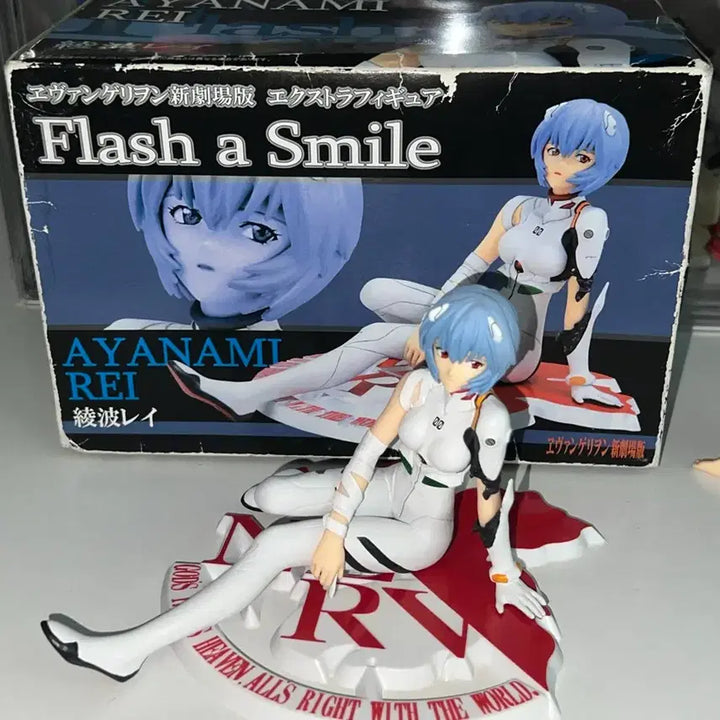 [BUNJANG] Evangelion Rei Ayanami Flash A Smile Figure / 에반게리온 레이 flash a smile 피규어