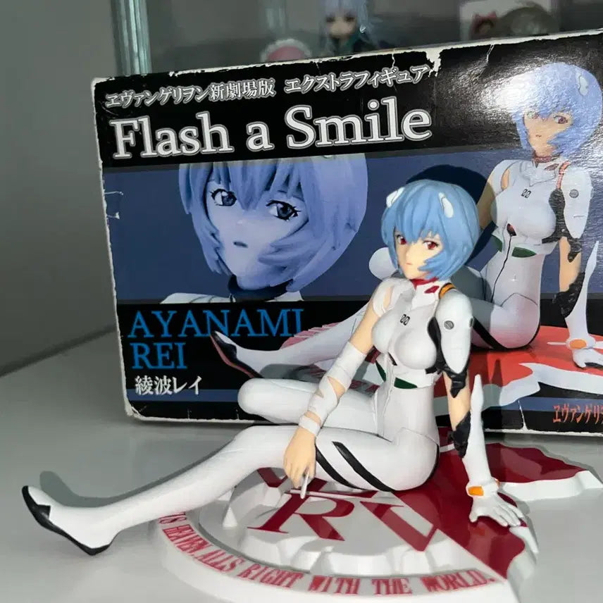 [BUNJANG] Evangelion Rei Ayanami Flash A Smile Figure / 에반게리온 레이 flash a smile 피규어