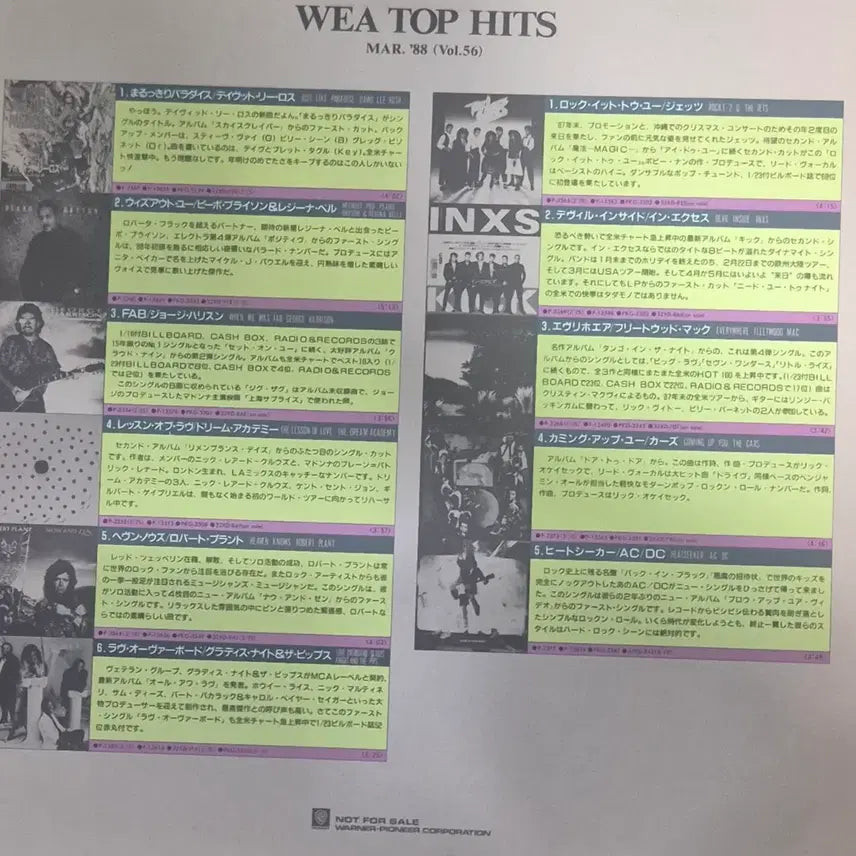[BUNJANG] WEA TOP HITS MAR. &