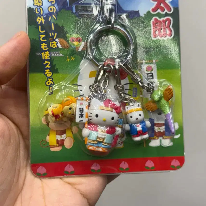 [BUNJANG] Hello Kitty Okayama Classic Keychain Set / 헬로키티 오카야마 고전 키링 세트