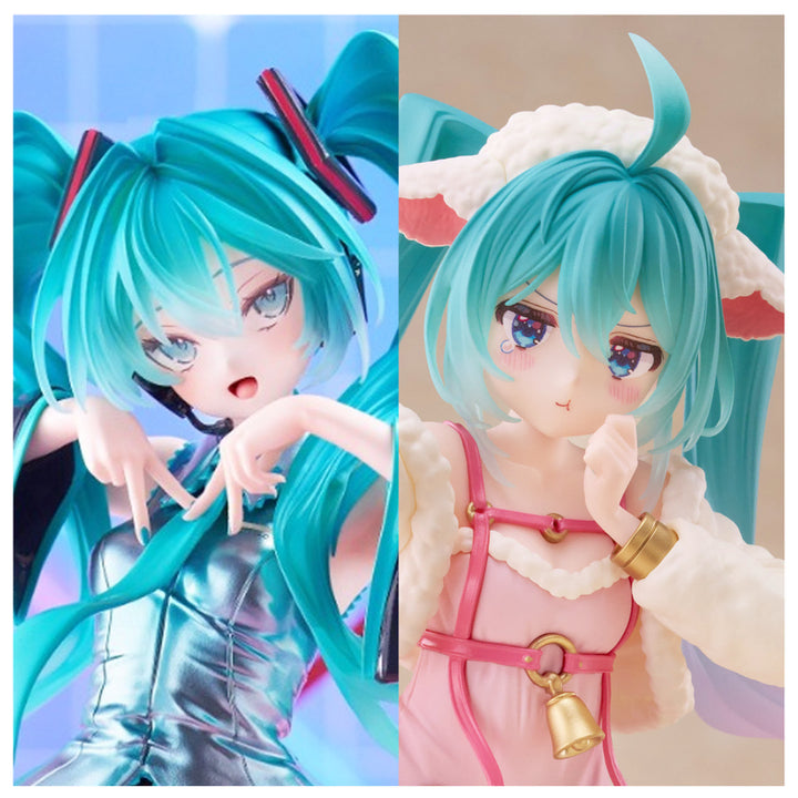 [BUNJANG] Hatsune Miku T-most &amp; Wonderland Wolf and the Seven Young Goats Set / (미개봉) 하츠네 미쿠 T-most &amp; 원더랜드 늑대와 일곱 마리 아기 염소 피규어 2종 일괄 세트