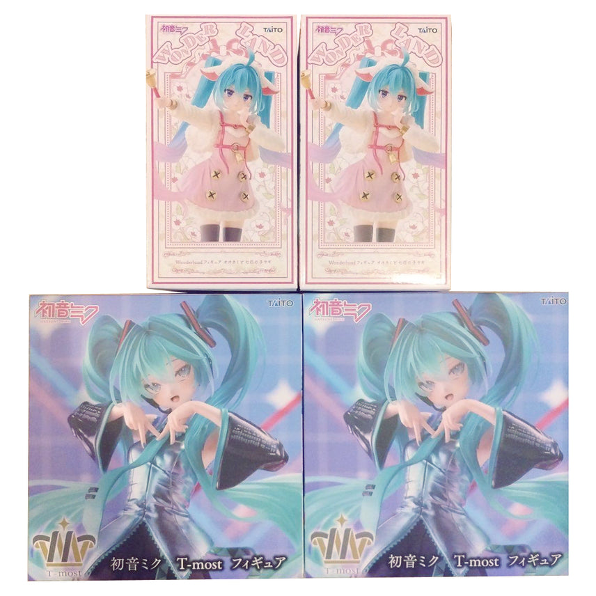 [BUNJANG] Hatsune Miku T-most &amp; Wonderland Wolf and the Seven Young Goats Set / (미개봉) 하츠네 미쿠 T-most &amp; 원더랜드 늑대와 일곱 마리 아기 염소 피규어 2종 일괄 세트