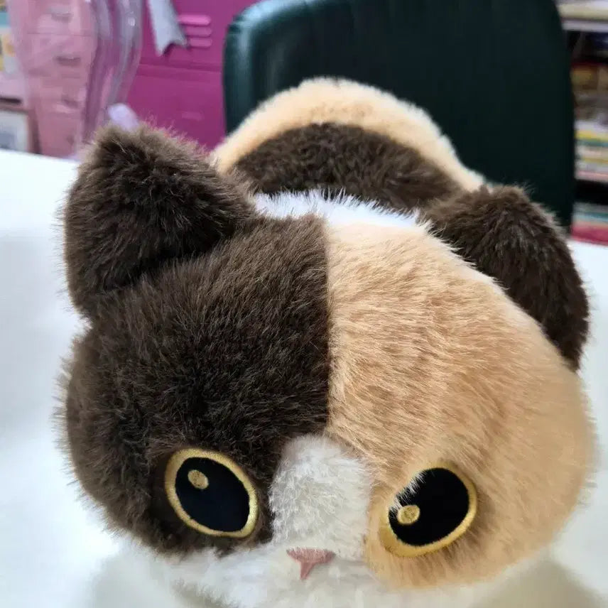 [BUNJANG] 30cm Calico Cat Plush Toy / 부들부들 고양이 인형 삼색이 30cm