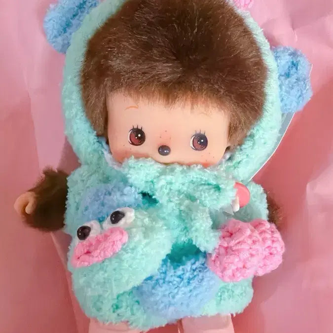 [BUNJANG] Sanrio Hangyodon Custom Monchhichi Bebichhichi Doll / 산리오 한교동 커스텀 몬치치 베비치치