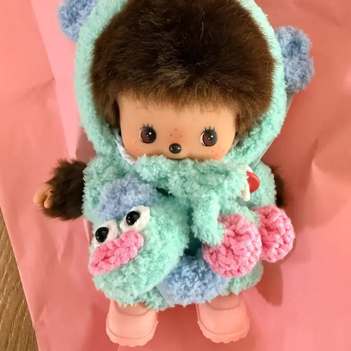 [BUNJANG] Sanrio Hangyodon Custom Monchhichi Bebichhichi Doll / 산리오 한교동 커스텀 몬치치 베비치치