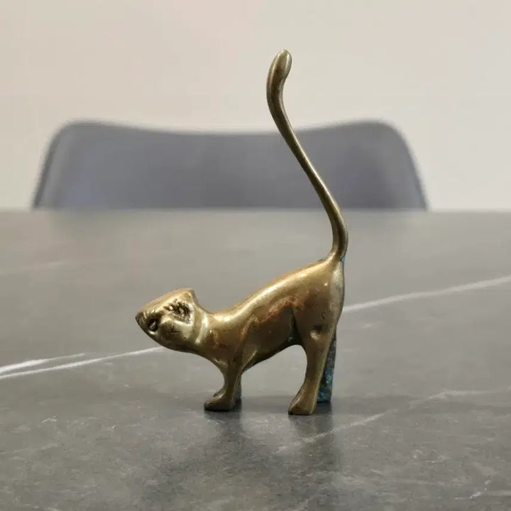 [BUNJANG] Brass Cat Ring Holder / 황동 고양이 반지 홀더