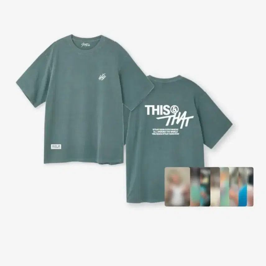 [BUNJANG] Stray Kids This &amp; That Popup T-Shirt &amp; Photocard Set / 스트레이키즈 this &amp; that 디스 앤댓 팝업 티셔츠 포토카드 세트