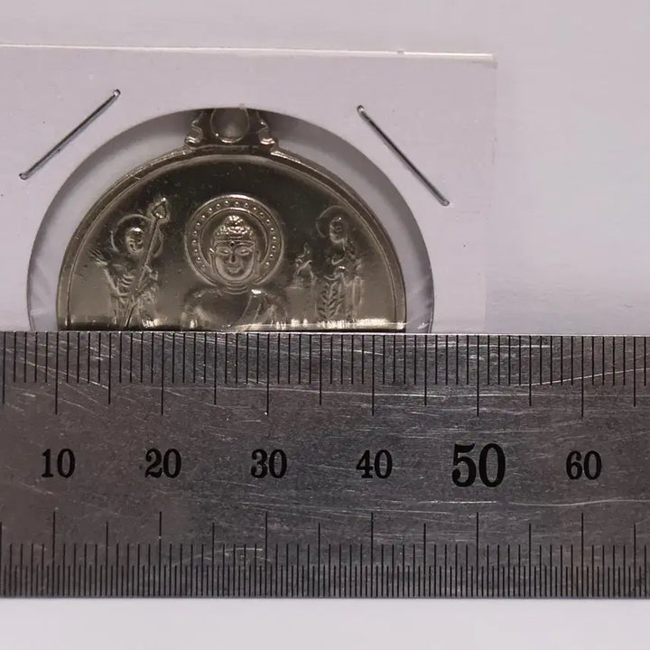 [BUNJANG] Seated Buddha Medallion with Buddhist Teachings / 좌불상 부처님의 말씀이 담긴 불교 메달