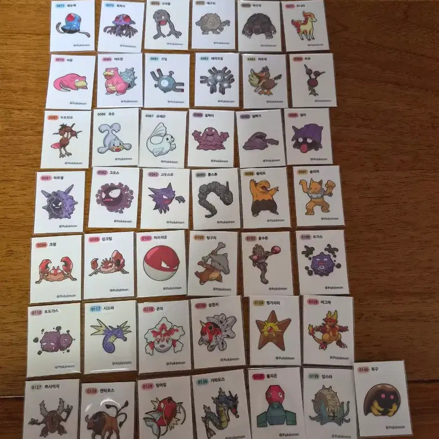 [BUNJANG] Pokemon Season 2 Ddibu Seal / 포켓몬 시즌2 띠부씰