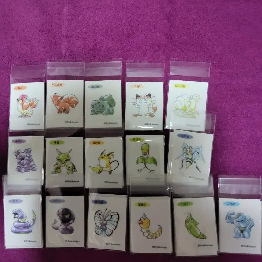 [BUNJANG] Pokemon 30th Anniversary Stickers / 포켓몬 띠부씰 신상 30주년 판매