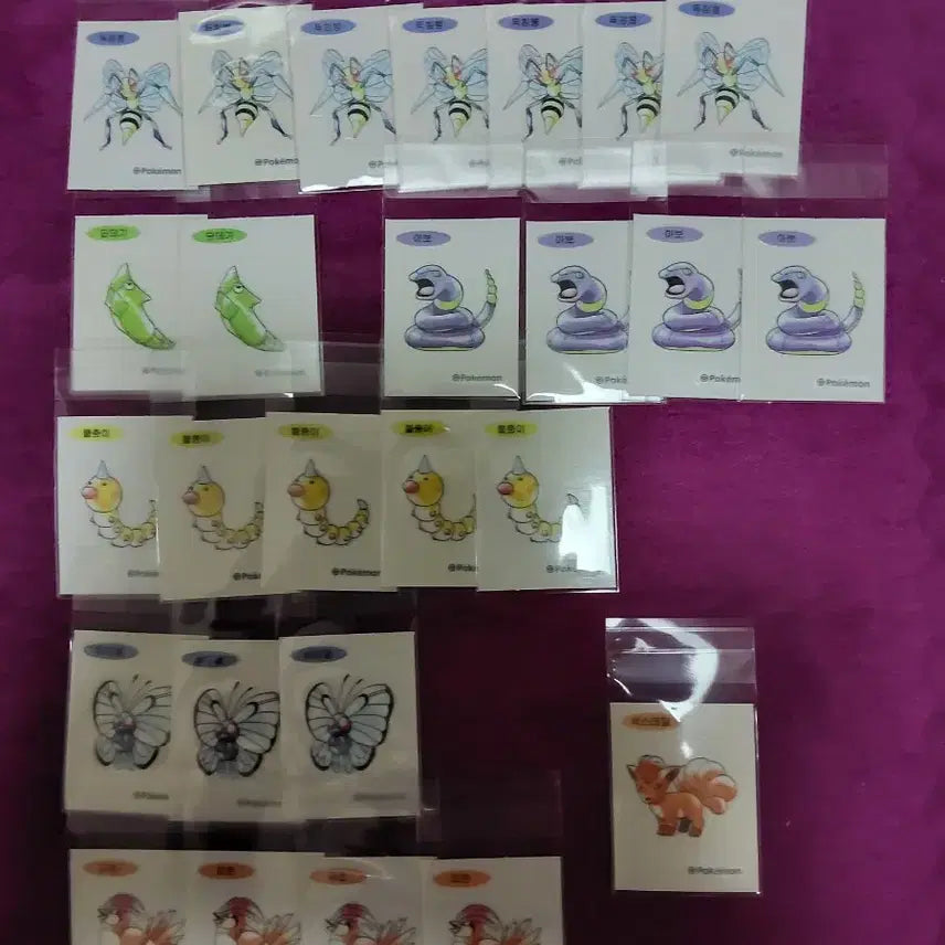[BUNJANG] Pokemon 30th Anniversary Stickers / 포켓몬 띠부씰 신상 30주년 판매