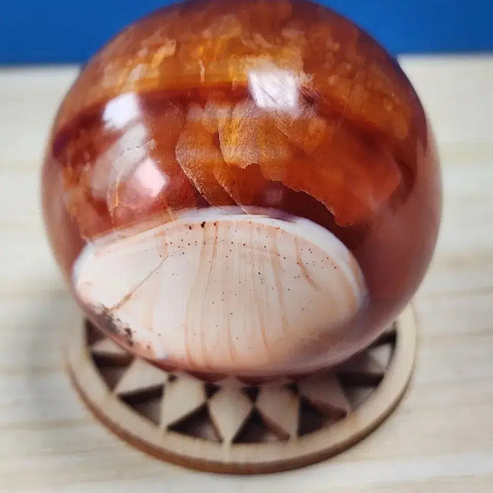 [BUNJANG] Natural Crystal Kyanite Sphere with Stand (4.5cm, 164g) / 천연크리스탈 카를레이나 구체 + 받침대