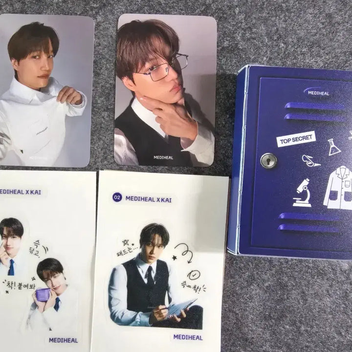 [BUNJANG] EXO Kai Photocard Ttibbi Ttibbi Seal Set / 메디힐 카이 포토카드 띠부띠부씰