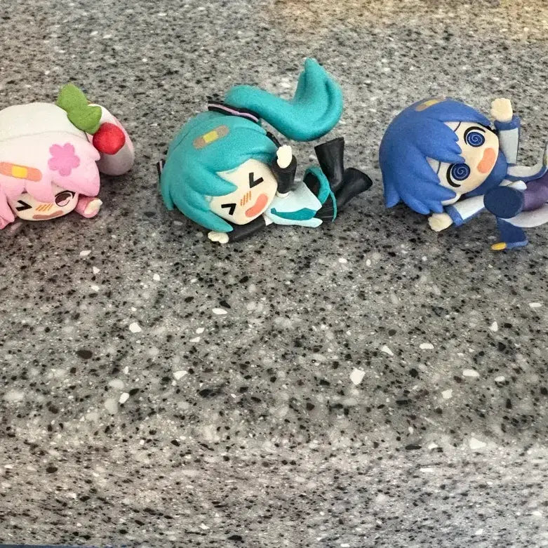 [BUNJANG] Hatsune Miku Figure Bundle Set (3 Types) / 하츠네 미쿠 꽈당 가챠 피규어 꽈당 미쿠 3종 일괄