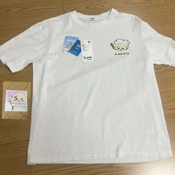 [BUNJANG] SPAO x Chiikawa Collaboration Rakko T-Shirt / 스파오 치이카와 티셔츠 랏코