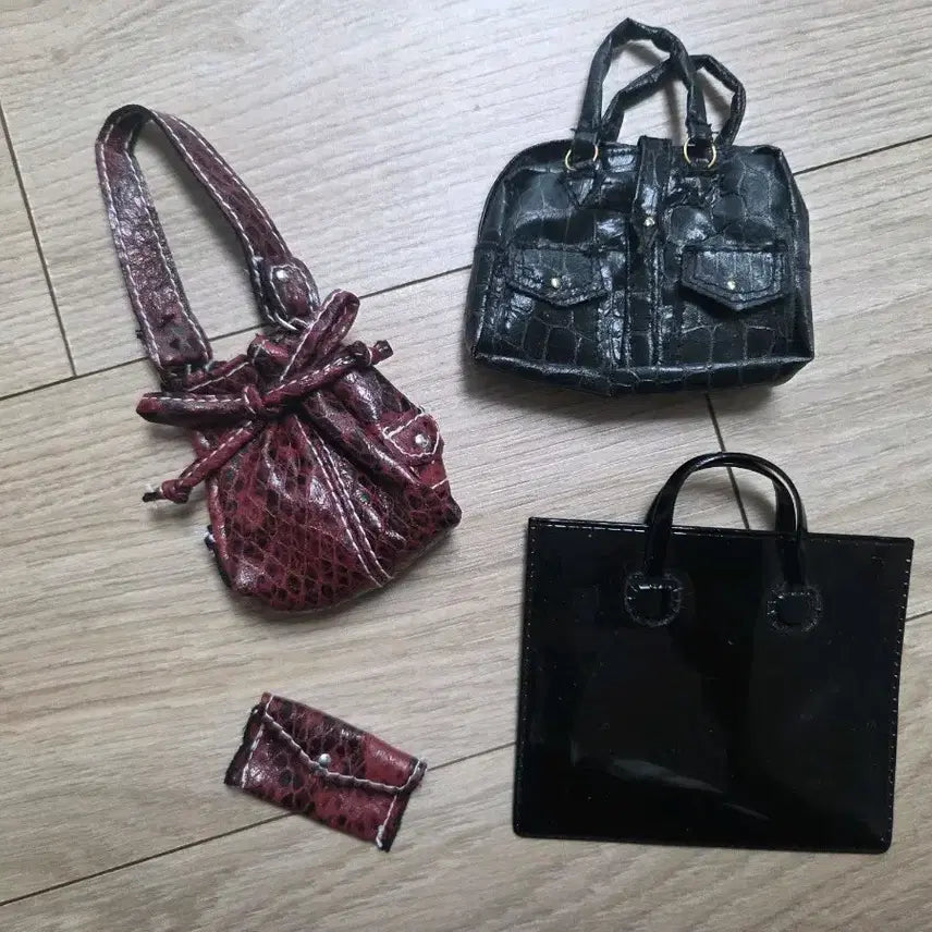 [BUNJANG] Barbie Crocodile Pattern Bag and Tote Set / 바비 가방