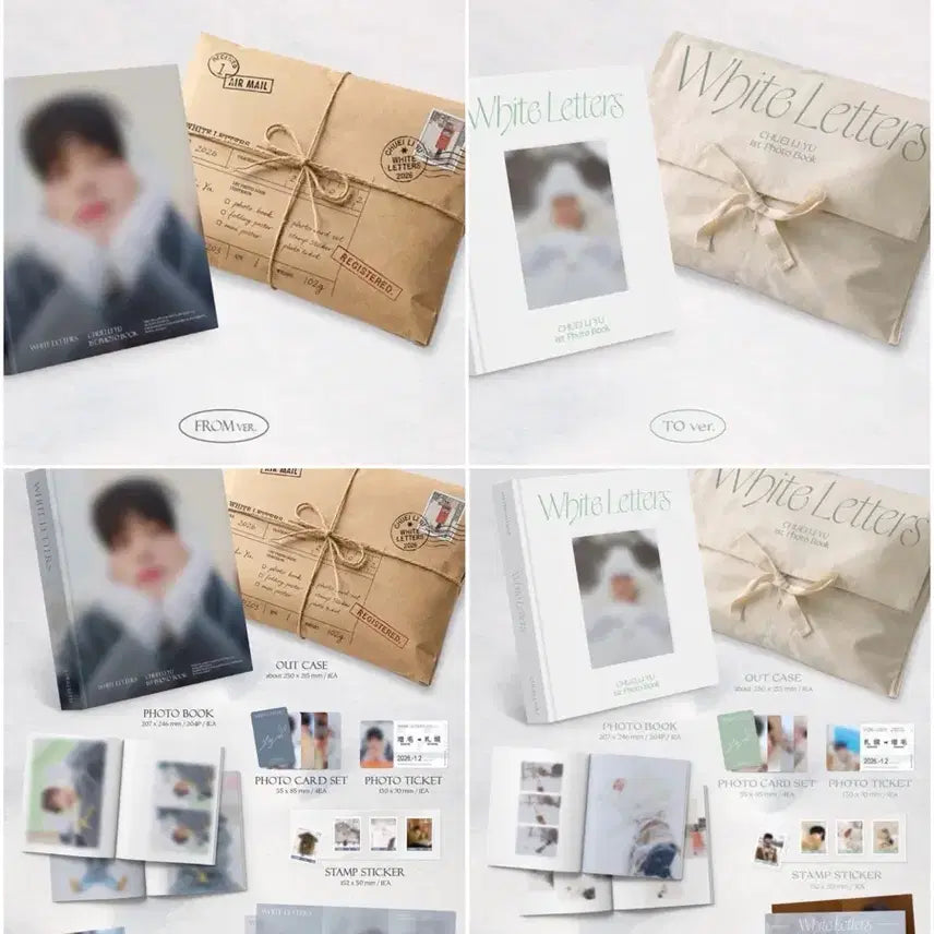 [BUNJANG] Choi Liryu Photobook Set (White Letter, TO ver., From ver.) / 최립우 포토북 세트 미개봉 판매