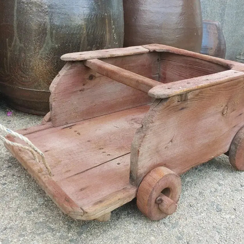 [BUNJANG] Handmade Wooden Cart Dollgu / 옛날  수제 손수레  .달구지 - 소품용. 만물당