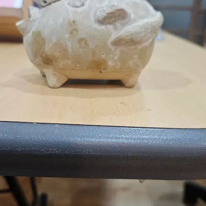 [BUNJANG] Antique Dragon and Pig Inkstone with Missing Leg / 골동품 용저연적