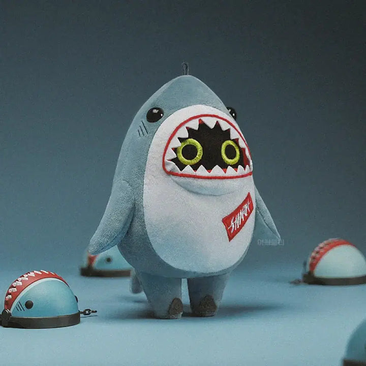 [BUNJANG] Zenless Zone Zero Bangbu Keyring Plush / 젠레스 존 제로 방부 키링 인형 샤크부