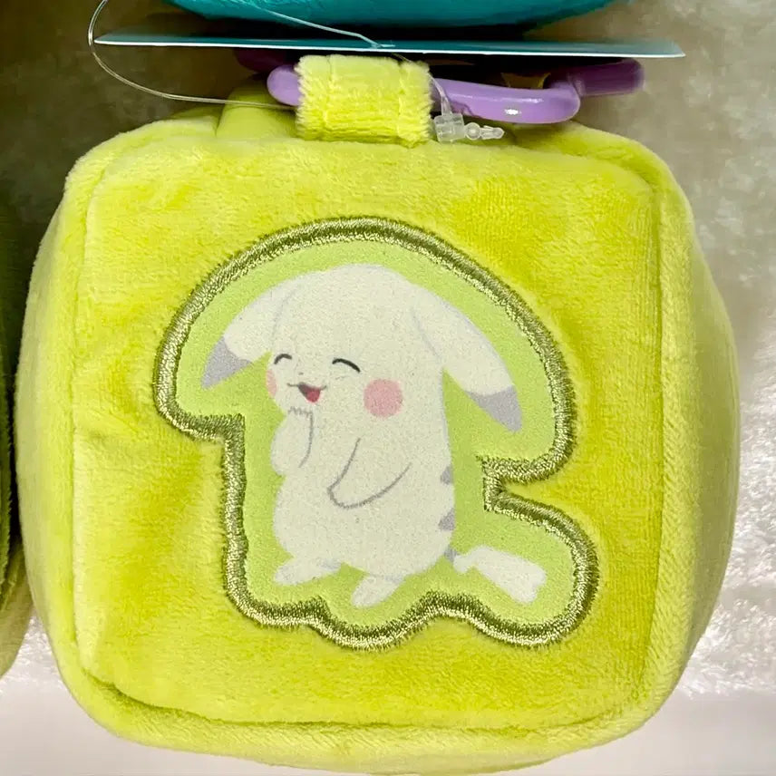 [BUNJANG] Pocopia Square Pouch with Carabiner - Changbaekkachu / 포코피아 카라비너가 달린 스퀘어 파우치 창백카츄