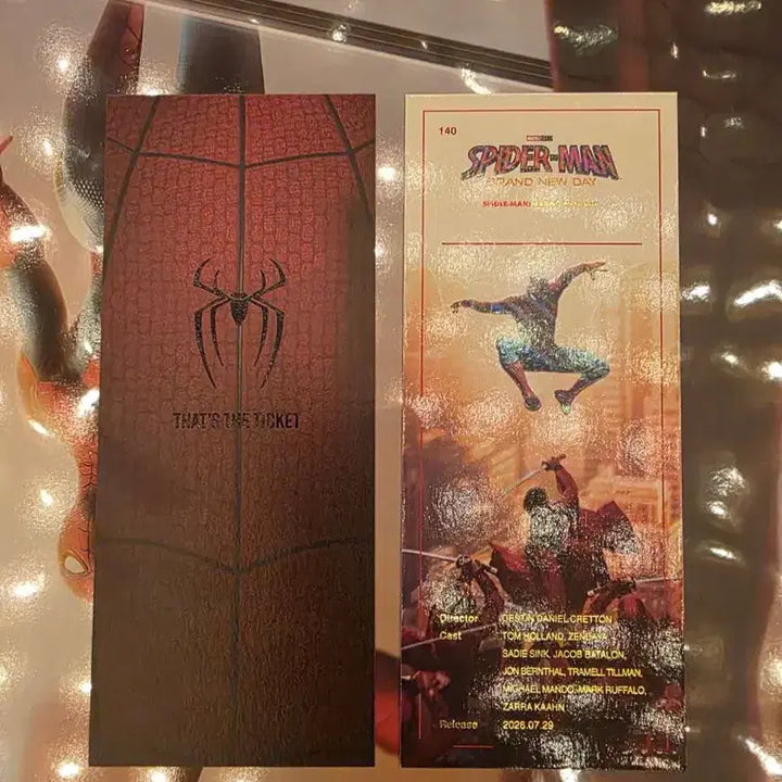 [BUNJANG] Spider-Man Brand New Day IMAX Poster + TTT Bundle Set / [2개일괄] 스파이더맨 브랜드 뉴데이 IMAX 포스터 + TTT (CGV)