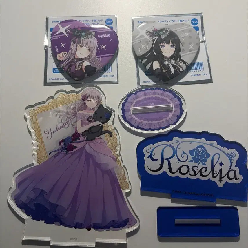 [BUNJANG] Bang Dream! Yukina Bundle Set Acrylic Can Badges / 일괄) 뱅드림 유키나 위주 아크릴 캔뱃지